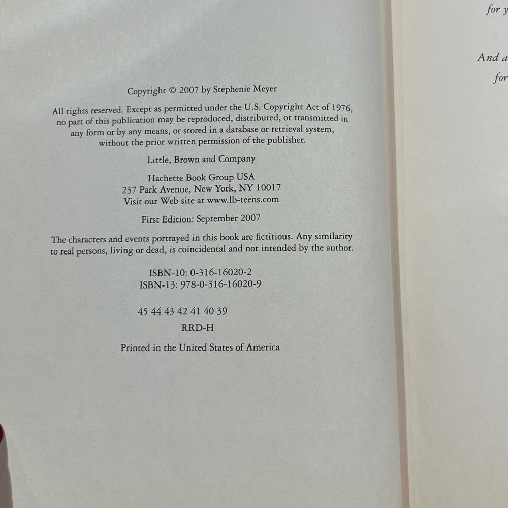 First Edition Eclipse Hardcover Book by Stephenie Meyer. - Picture 6 of 9